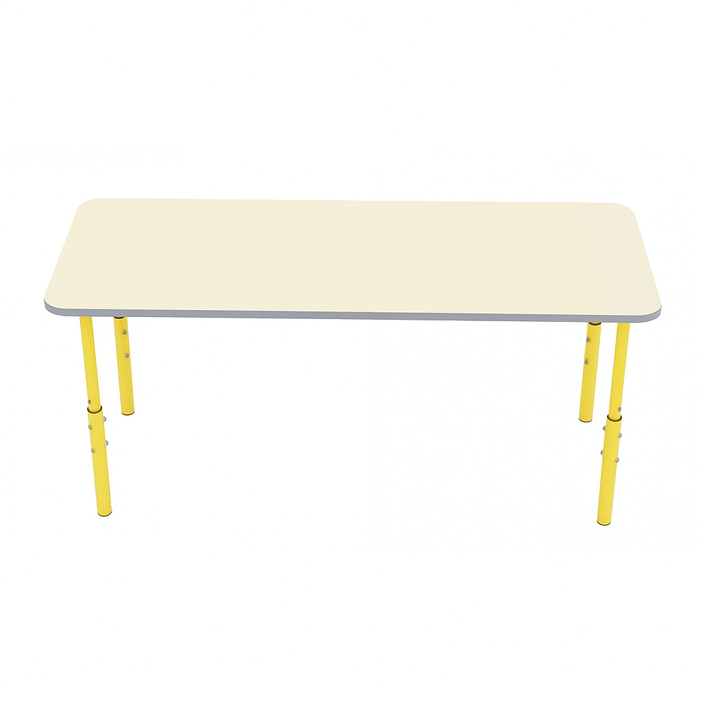 Дитячий прямокутний стіл, регульований на ростові групи №1-3, ЛЕЛЕКА, 1200х500х460-580 мм.